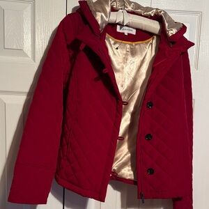 Calvin Klein Red Quilted Jacket